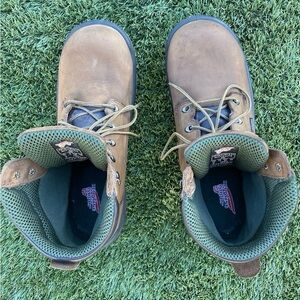 Red Wing Shoes Brown and Green Men's Boots